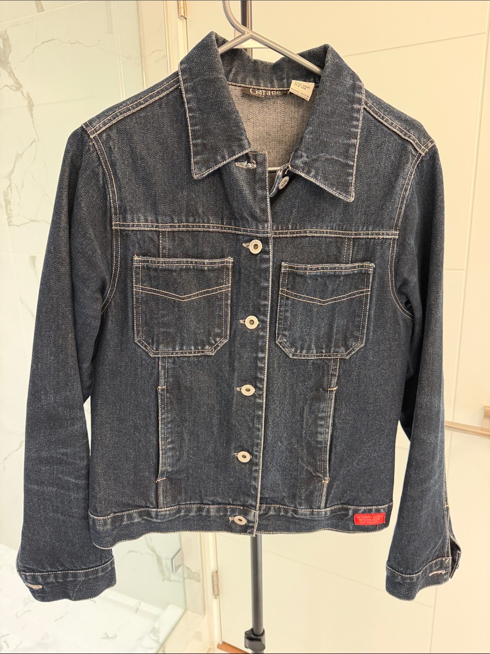 Garage Dark Blue Denim Jacket - Classic Jean Jacket
